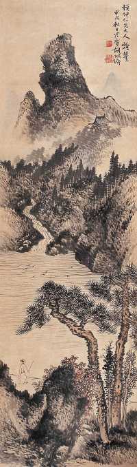 胡佩衡 甲戌（1934）年作 山水 立轴